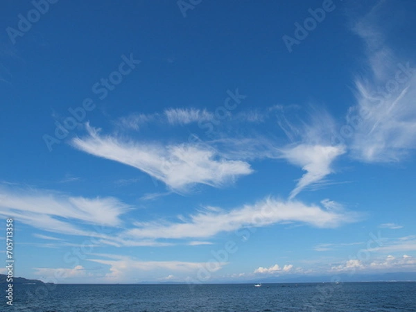 Fototapeta 晩夏の青空