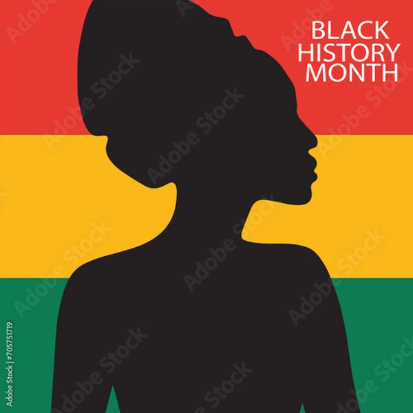 Fototapeta Black history month poster 