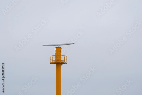 Fototapeta Radar Mast In The Port. Air Traffic Control. Air Defense System