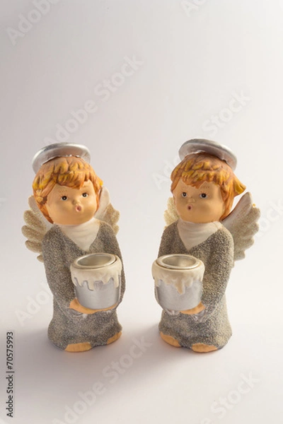 Fototapeta beautiful ceramic angels