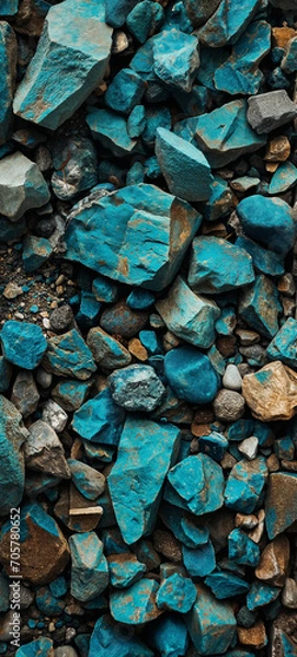 Obraz Stone wall texture Generative AI