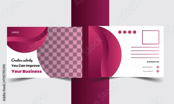 Obraz Explore our stunning and contemporary postcard design template collection.