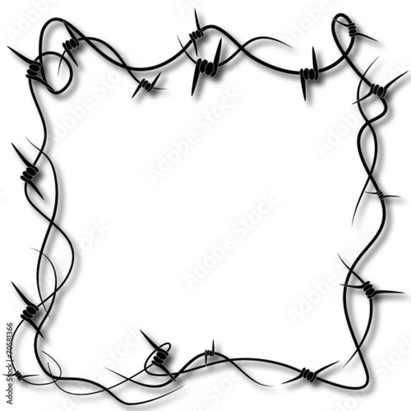 Obraz barbed wire
