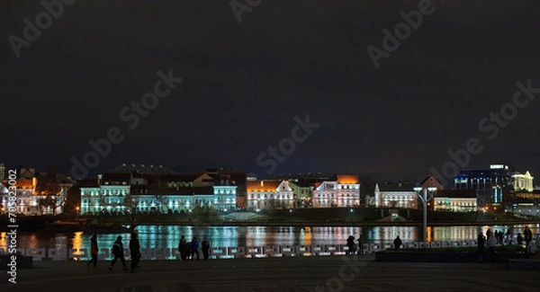 Obraz night view country