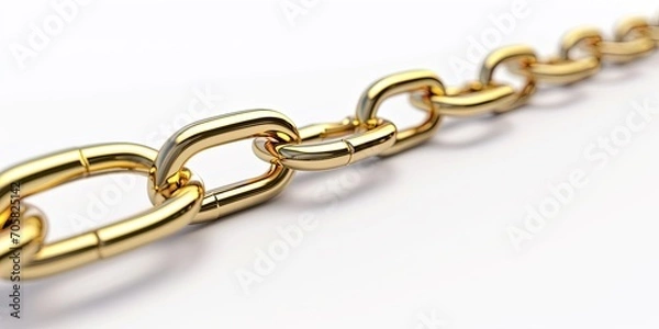 Obraz Gold Chain Isolated