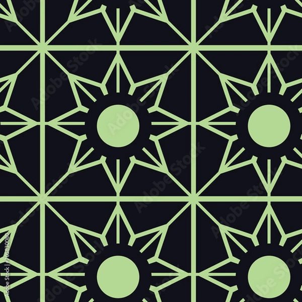 Obraz Background of vector art with seamless lines pattern