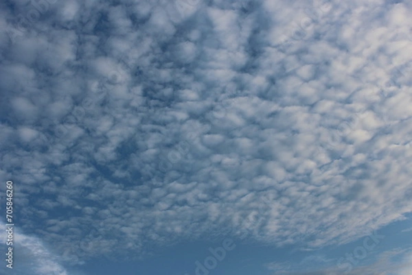 Obraz White clouds in the day blue sky