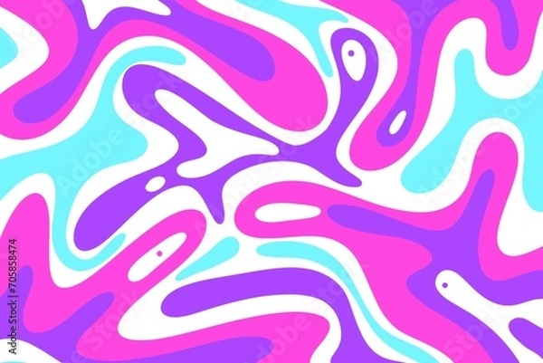 Fototapeta seamless pattern with colorful liquid shape