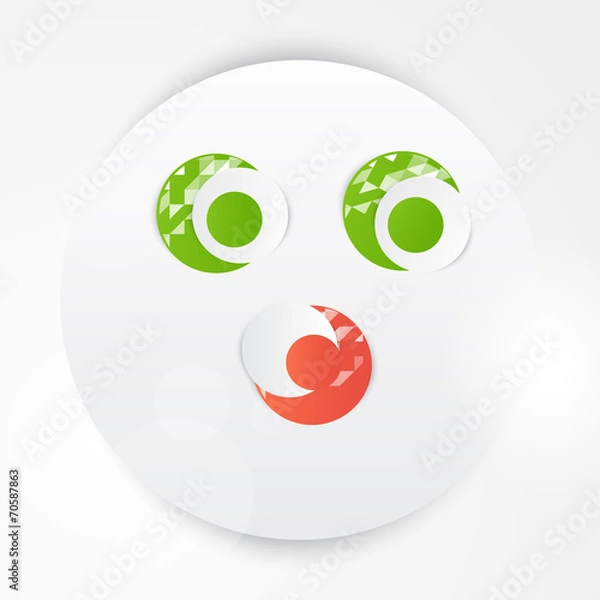Obraz Vector abstract circles template. Object web