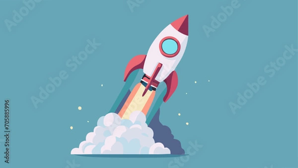 Obraz Spacecraft vector launch