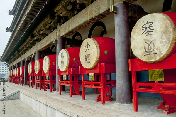 Obraz Bębny w dzwonnicy w Xian