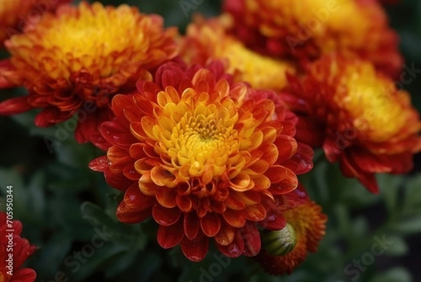 Obraz Mums autumn related