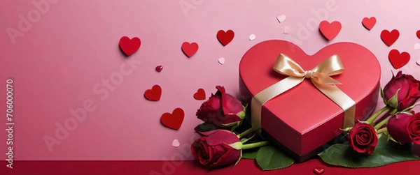 Obraz valentine's day background for website banner