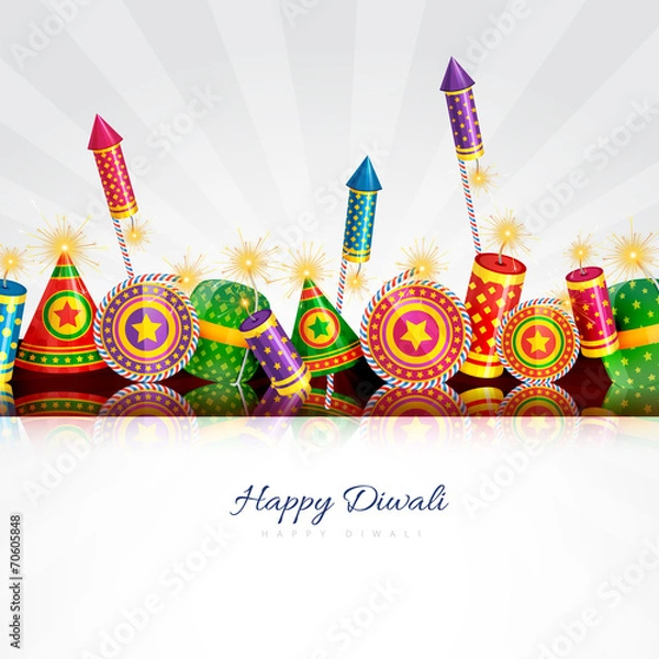 Obraz Szczęśliwa karta Diwali