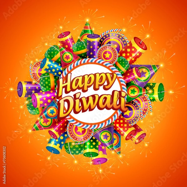 Obraz Happy diwali background