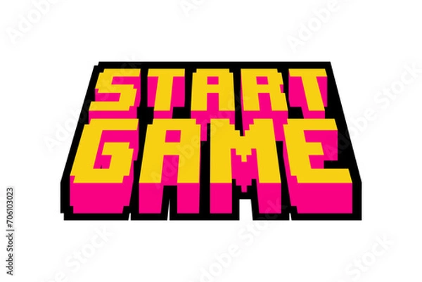 Obraz Start Game Functional Game Related Sticker