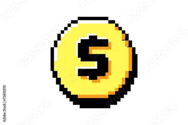 Obraz Coin Functional Related Game Sticker