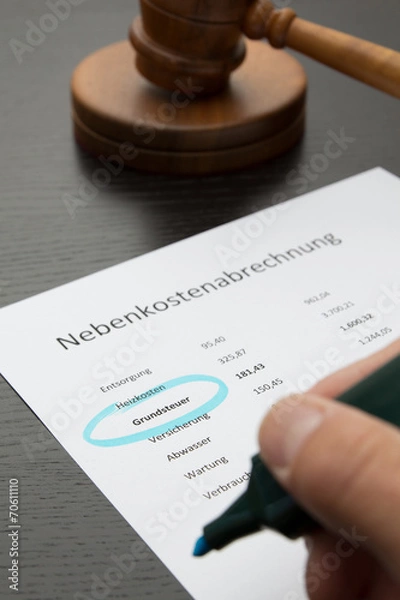 Obraz Mietrecht - Grundsteuer