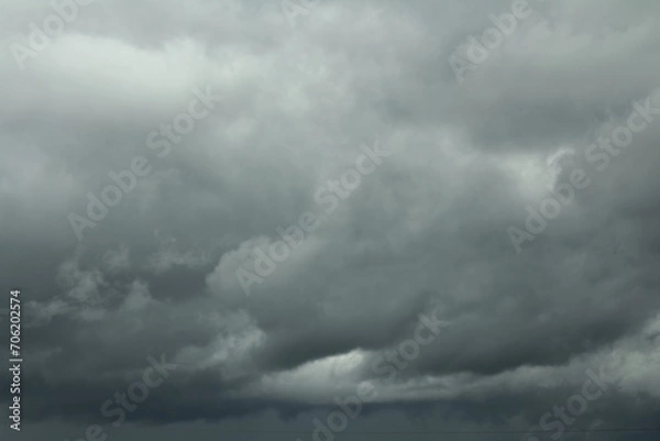 Fototapeta Overcast weather. Clouds before the rain.