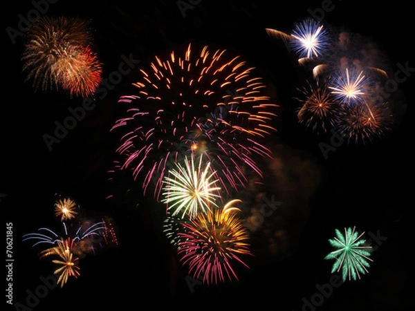 Obraz fuegos artificiales