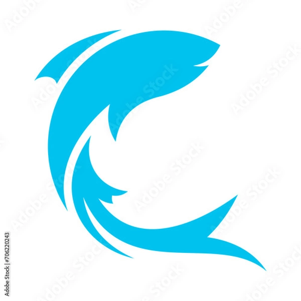 Fototapeta Fish Vector Logo Design Template
