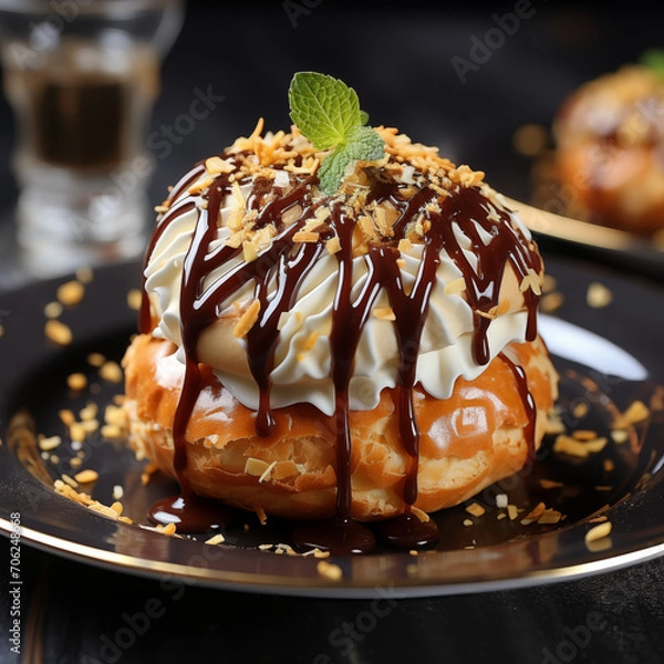 Obraz Choux pastries Generative AI