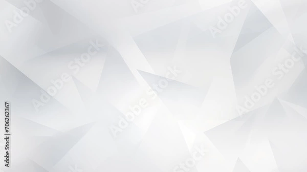 Obraz Abstract white and light gray wave modern background. illustration