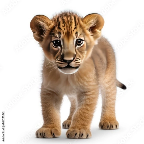 Obraz Bengal tiger cub standing