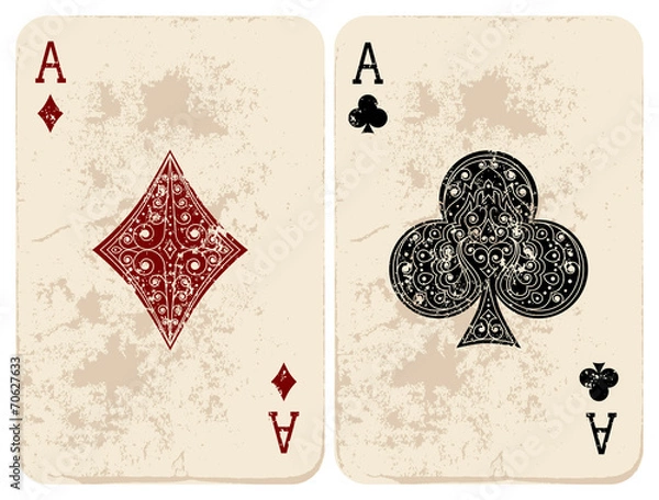 Fototapeta As karo i trefl