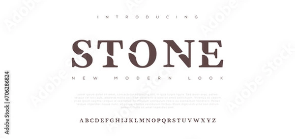 Obraz Stone Abstract sport modern alphabet fonts. Typography technology electronic sport digital game music future creative font. vector illustration