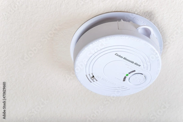 Obraz Alarm czadu zamontowany na suficie