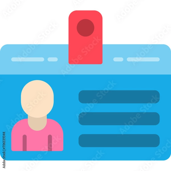 Obraz Identification Card Icon