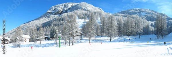 Fototapeta Winter in Pragelato