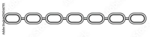 Fototapeta chain link vector isolated on white