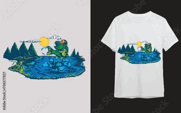 Fototapeta cute tshirt design