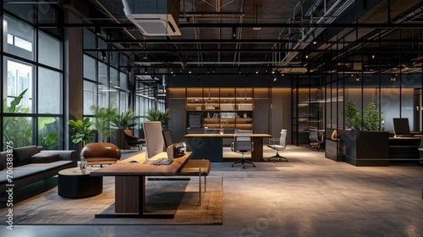 Obraz innovative workspaces, modern office room