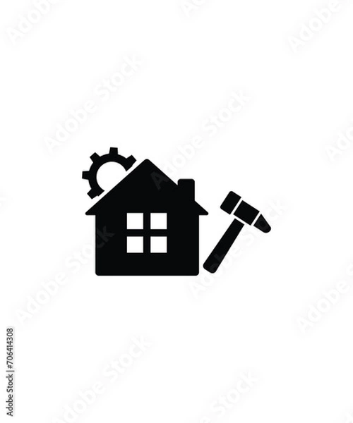 Fototapeta construction icon, vector best flat icon.
