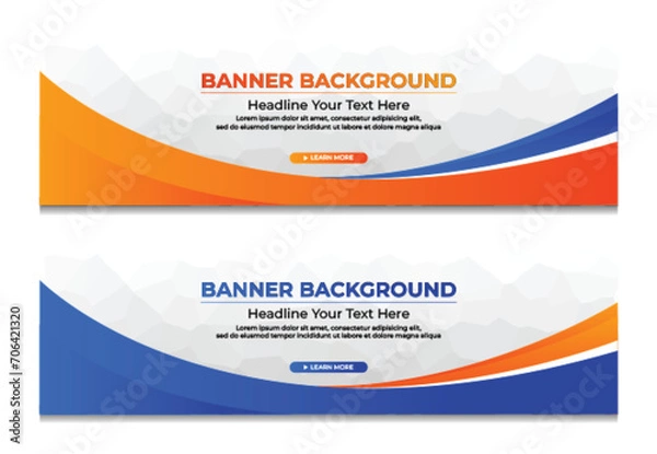 Fototapeta Gradient Banner Template Design Collection