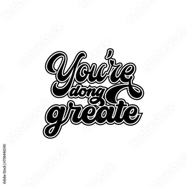 Obraz There are no rules Creative design quotes lettering vector design