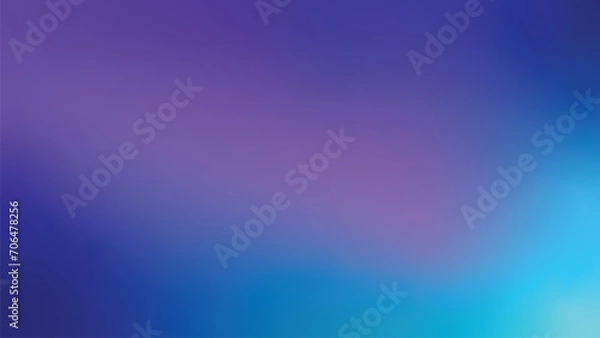 Obraz Blurred background, blue purple gradient background vector horizon with space for design. Technology background