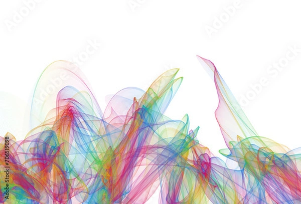 Fototapeta Pattern of rainbow lines