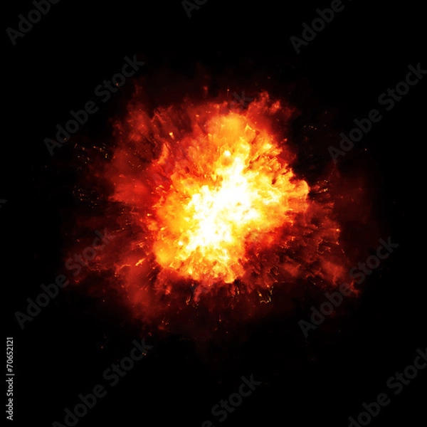 Obraz wybuch ognia