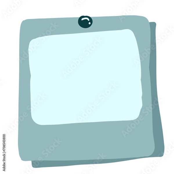 Fototapeta note paper with push pin