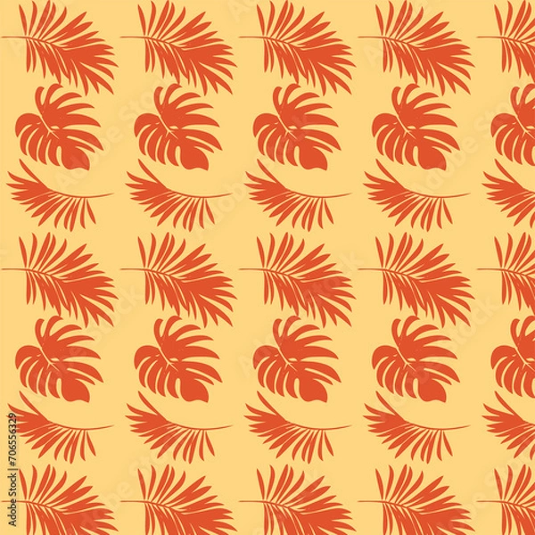 Fototapeta pattern on a bright background with fruits and vegetables