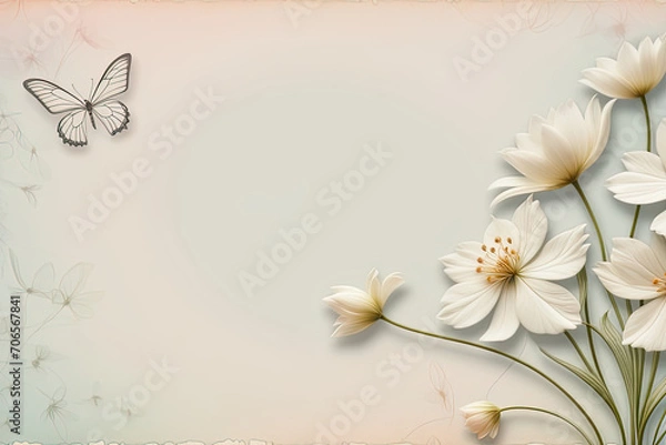 Fototapeta Delicate background for a postcard