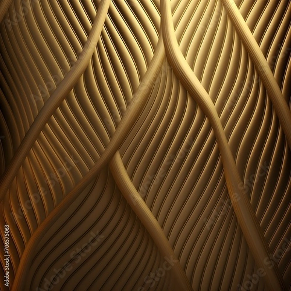 Obraz Luxury golden minimalistic background pattern generative ai