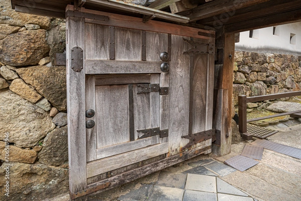Fototapeta Himeji Castle in Japan.
Inside quarters and gates inside Himeji castle.