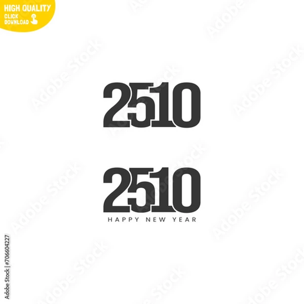Obraz Creative Happy New Year 2510 Logo Design