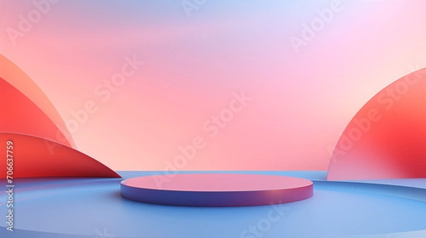 Fototapeta Abstract background for presentation. AI Generated 