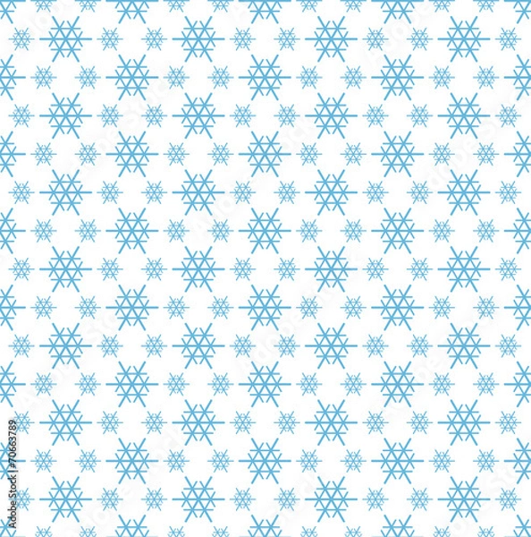 Fototapeta seamless snowflake background